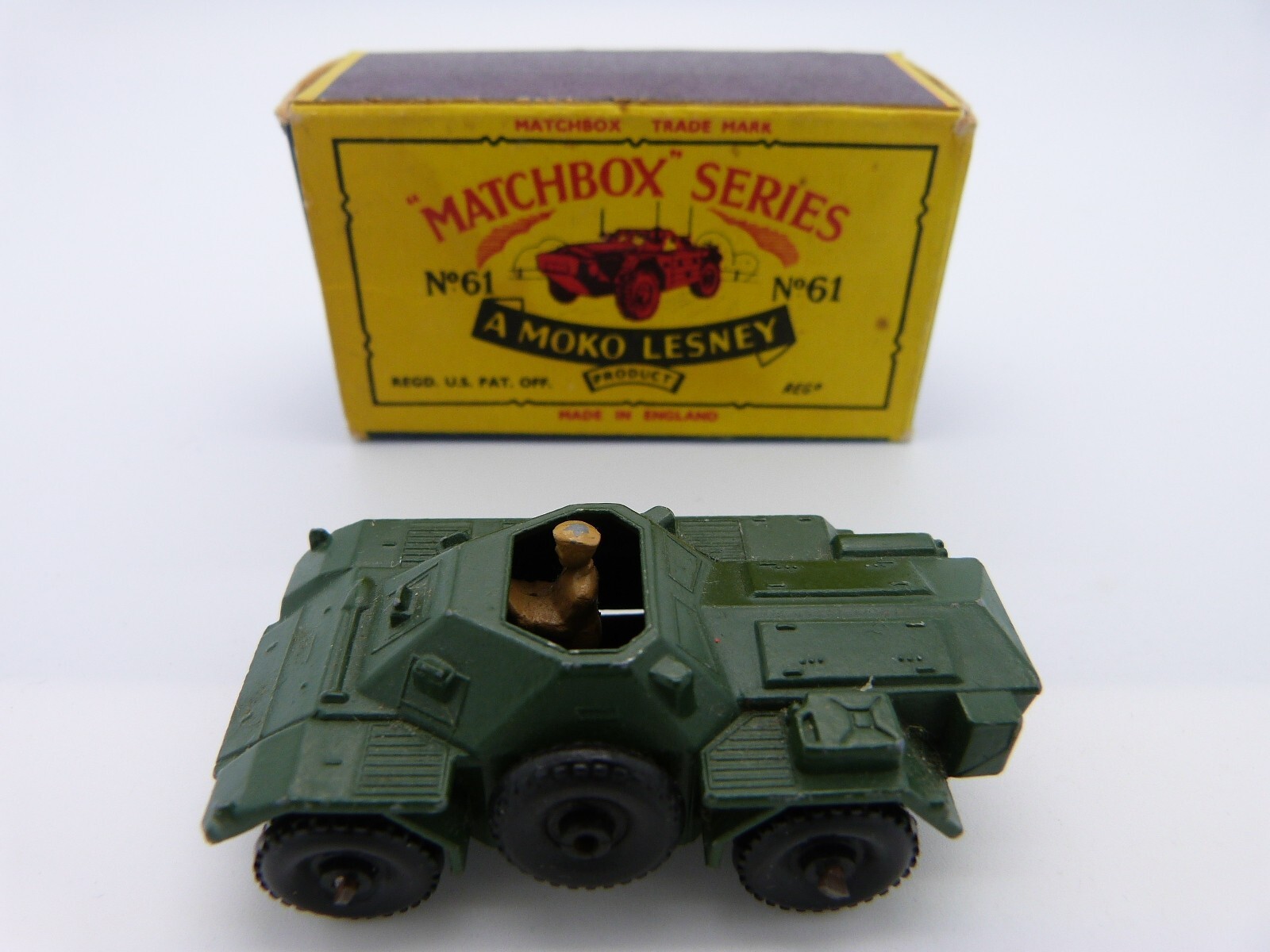 MATCHBOX 　No.61 Army Scout Car MATCHBOX No.61 Army Scout Car Vintage Matchbox Lesney No. 61