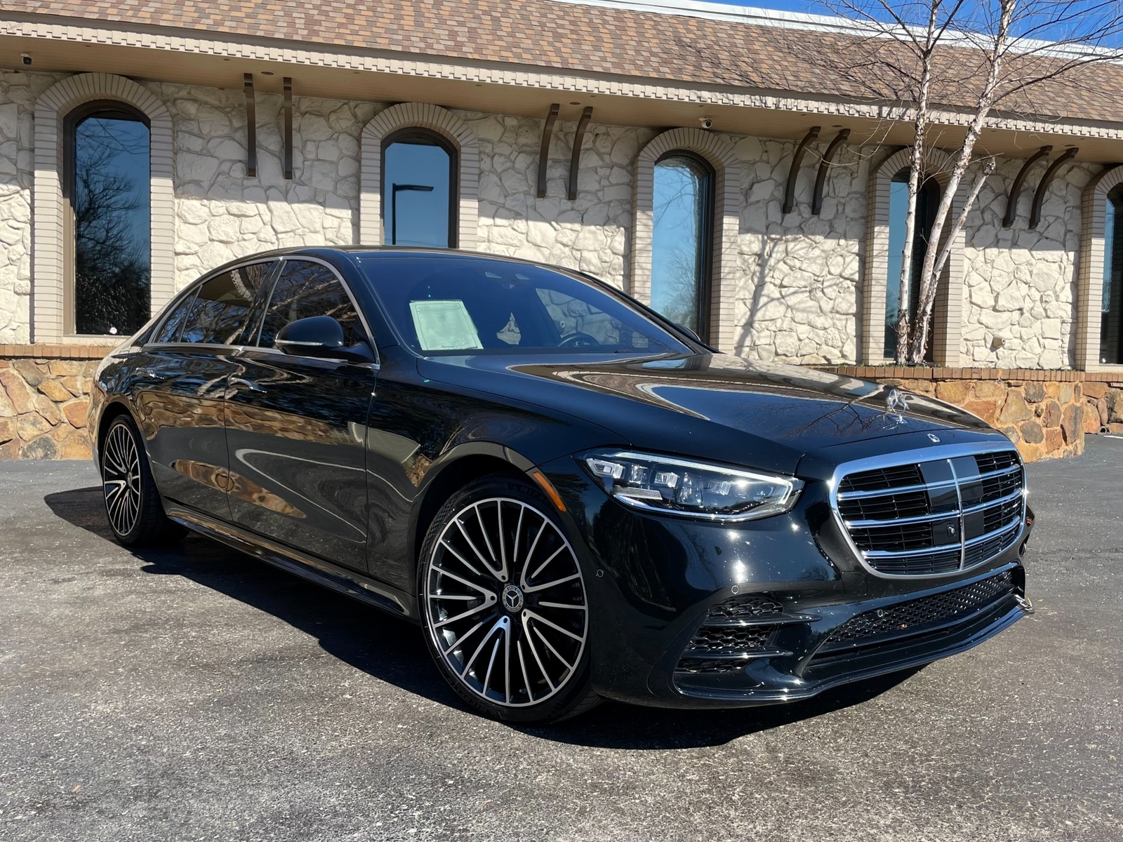 2022 Mercedes-Benz S 580 4MATIC AMG LINE W/NIGHT PKG 10578 Miles Black Sedan 4.0