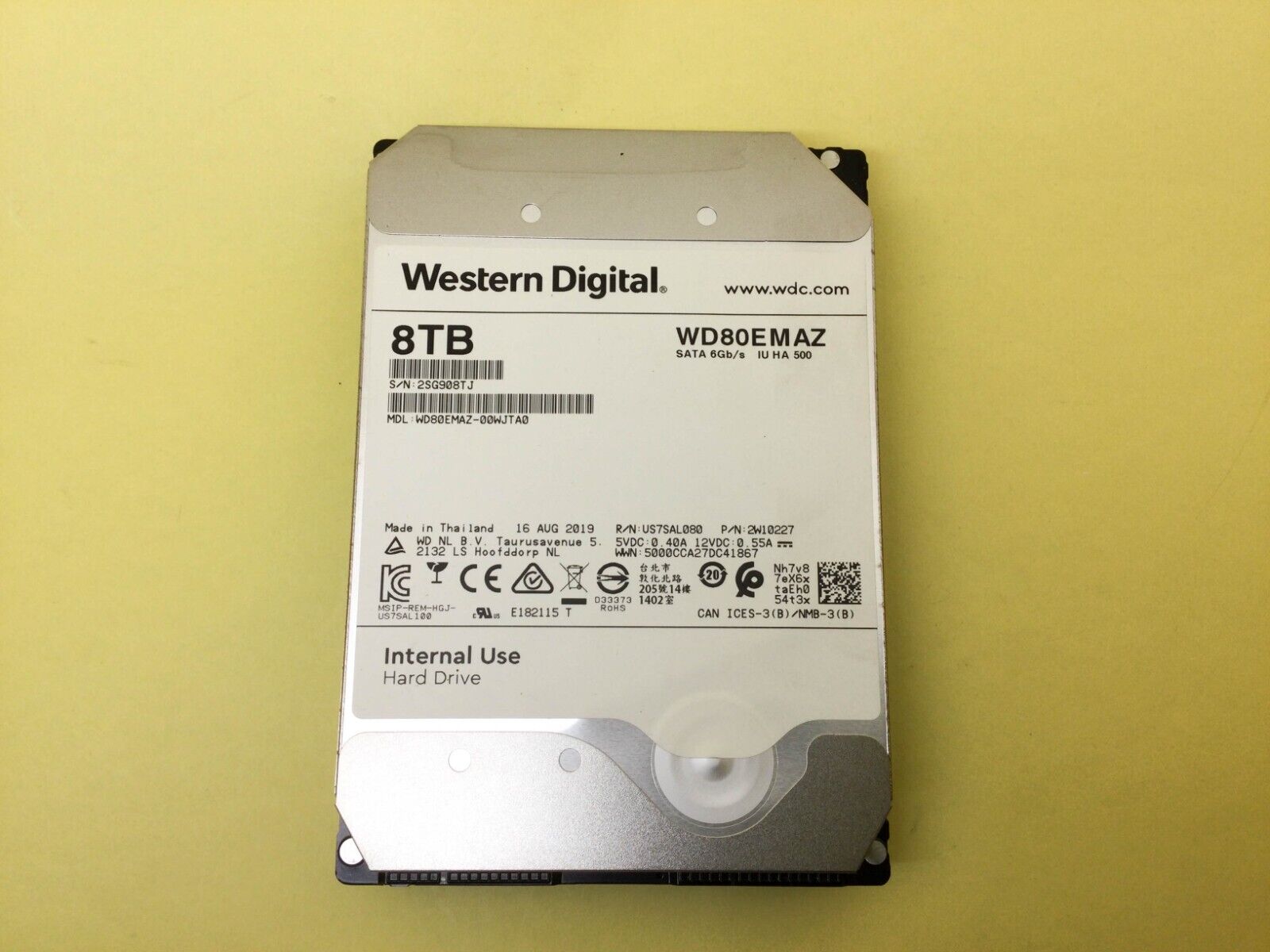 Western Digital 8TB 5400RPM SATA 6Gb/s 256MB 3.5 Western Digital 8TB 5400RPM SATA 6Gb/s 256MB 3.5