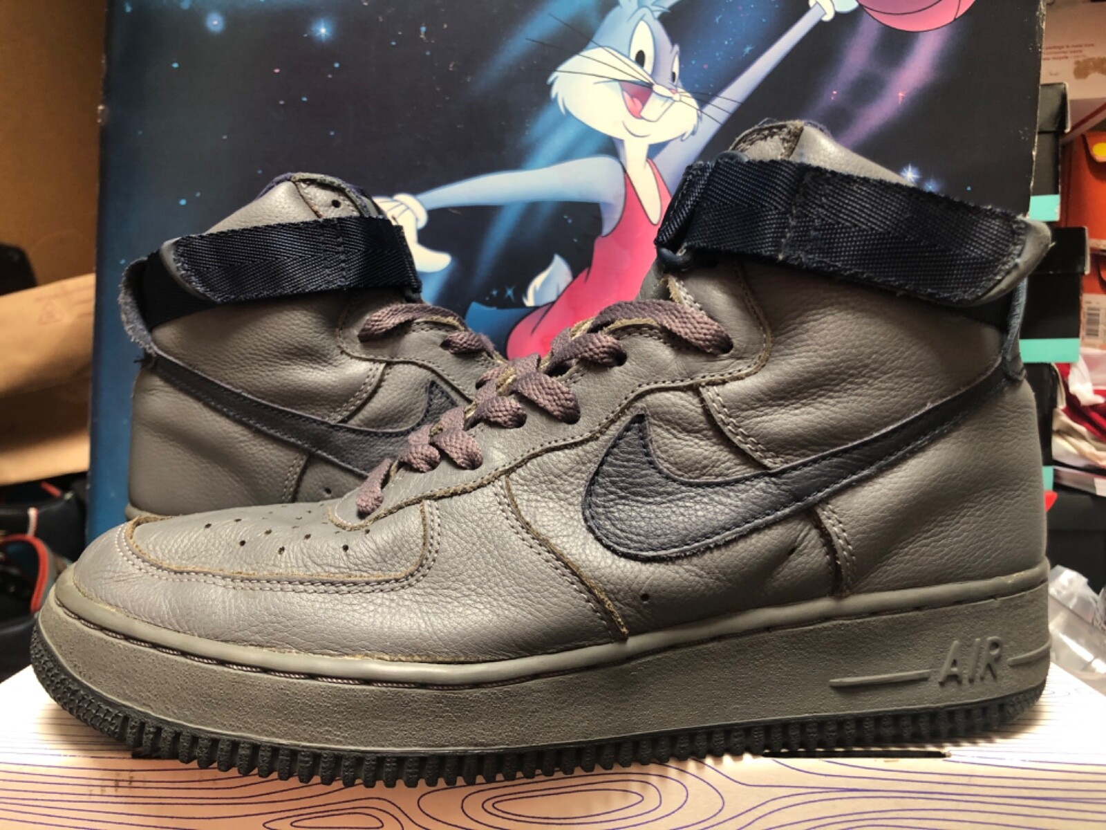 Vintage NIKE AIR FORCE 1 HIGH SC graphite obsidian 2000 af1 co.jp dunk SIZE 9.5 Vintage NIKE AIR FORCE 1 HIGH SC graphite obsidian 2000 af1 co.jp dunk SIZE 9.5