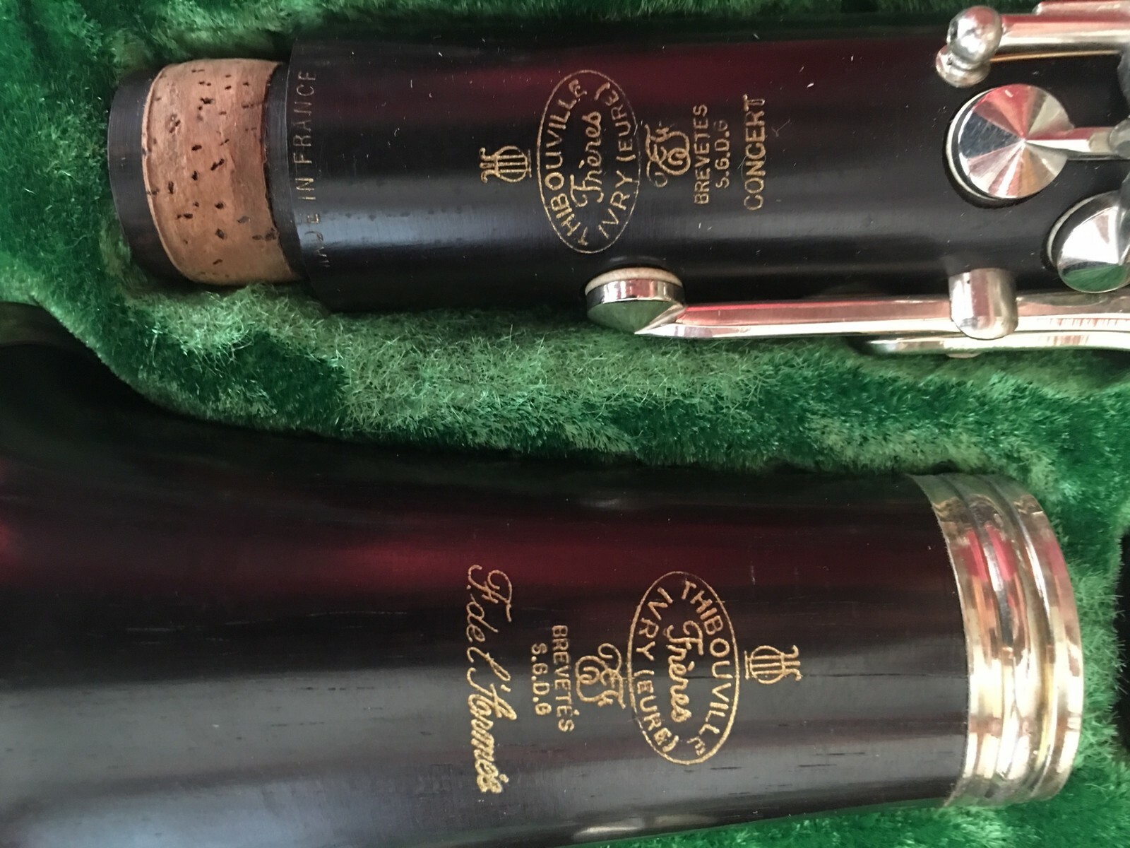 Thibouville Freres Ivry (Euree) Brevetes Concert Clarinet