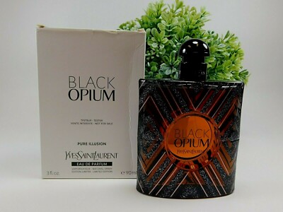 Black Opium Pure illusion Eau De Parfum Spray 3 oz New In White Testr Box