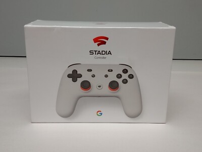 Google Stadia Premiere Edition Controller Chromecast Bundle - Clearly White New