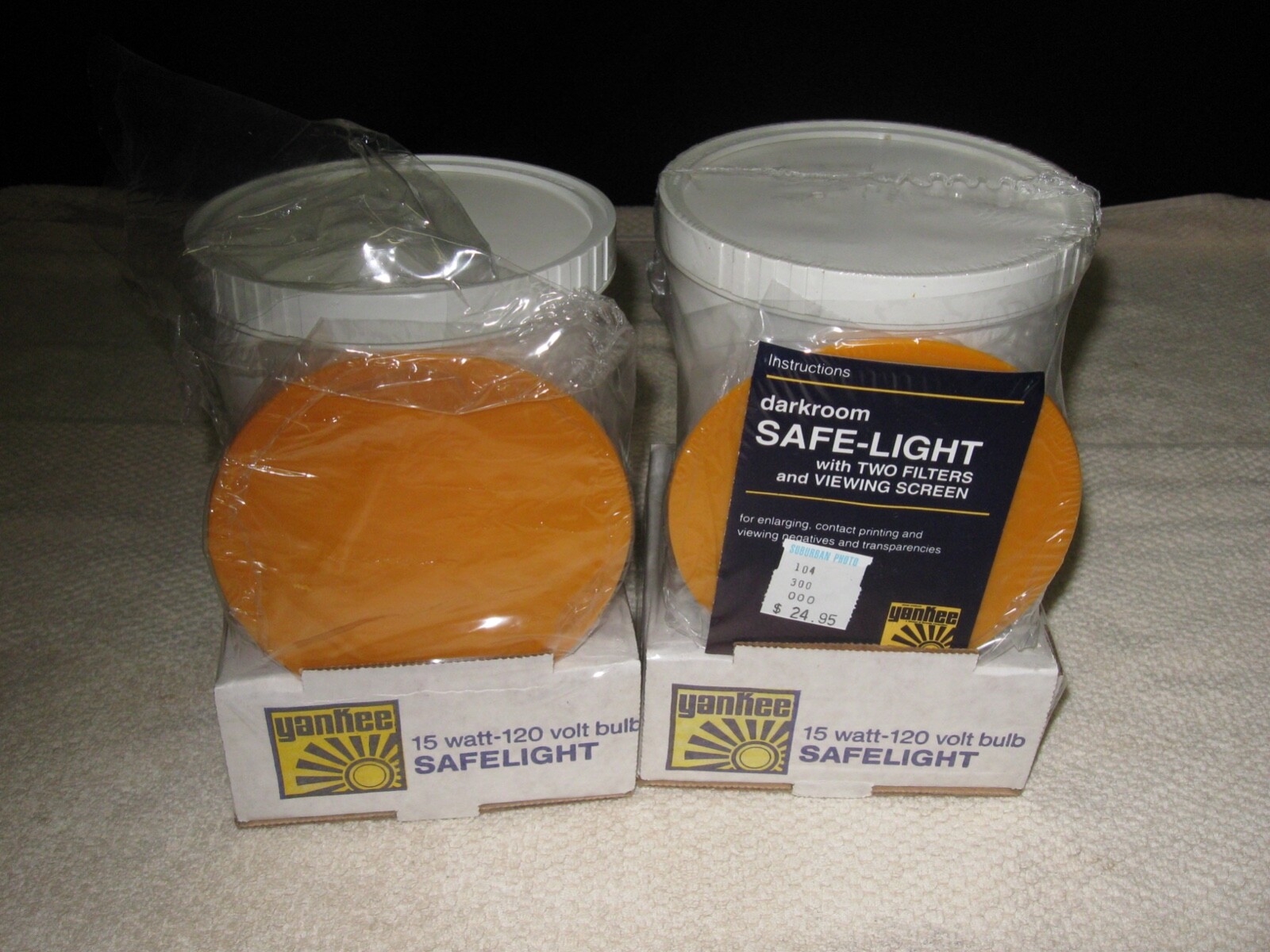 Set of 2 Yankee SL-3 Darkroom Safe Lights - New!