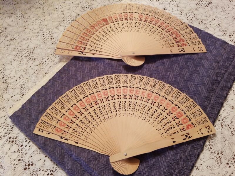 1 Folding Hand Held Wooden Fan Gumpai Uchiwa Japanese Fan