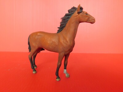 ELASTOLIN / PREISER   /   LES ANIMAUX  :  TRES BEAU CHEVAL BRUN