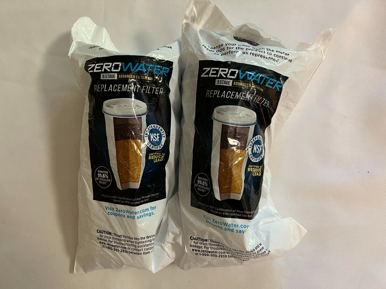 ZeroWater Zero Water 5 Stage Replacement Filters - Sealed - SET OF 2 ZeroWater Zero Water 5 Stage Replacement Filters - Sealed - SET OF 2