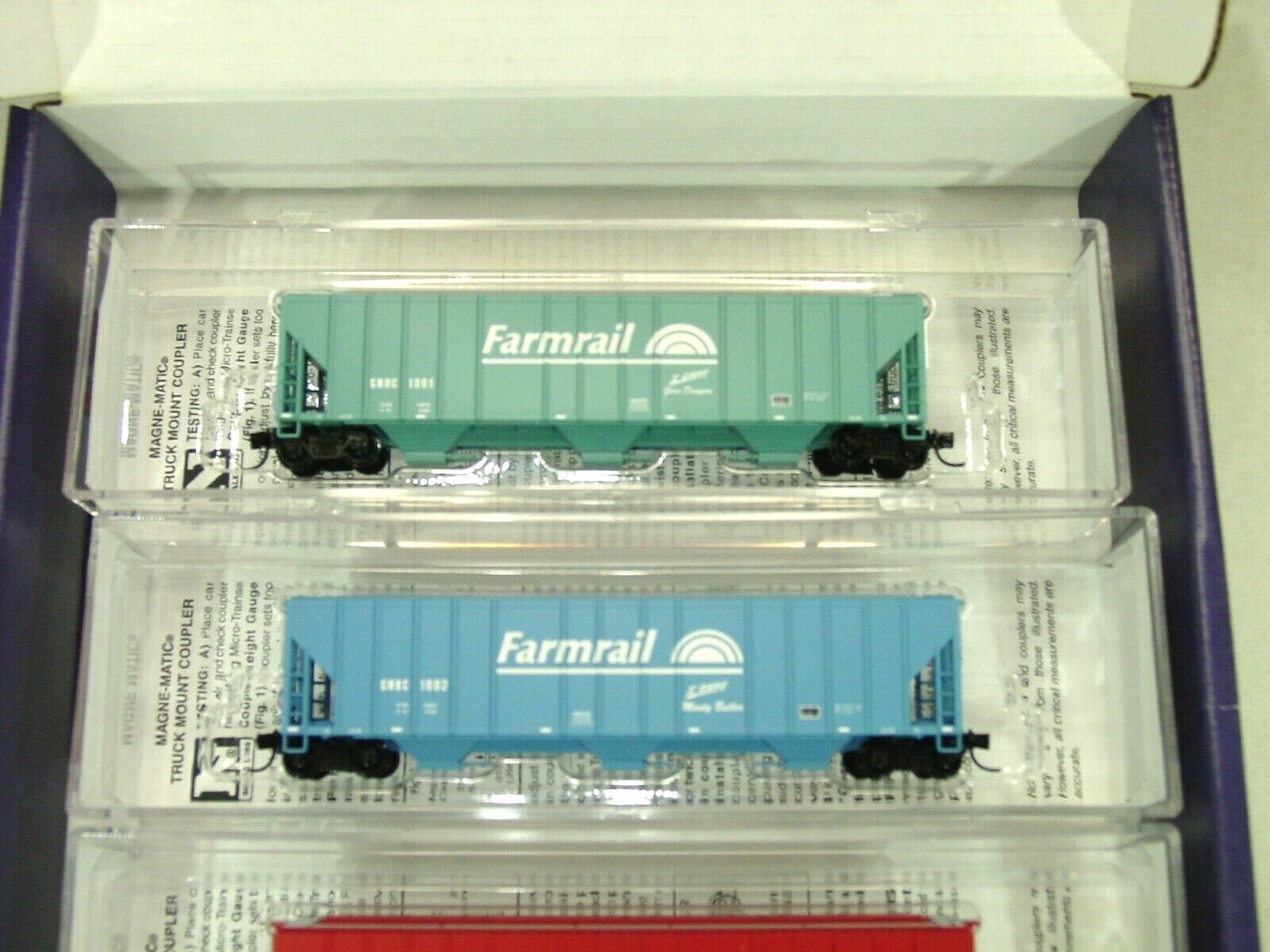Micro trains line n scale farmrail 3 bay hopper 5 pack 99302140