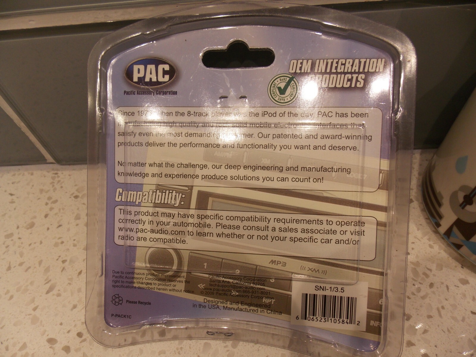PAC SNI-1/3.5  3.5mm Noise Filter/Eliminator Ground Loop Isolator New unopened.