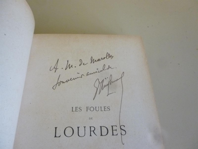 Livre J.K Huysmans Foules De Lourdes Envoi SignÃ© A Victor De Marolles Eo 1906