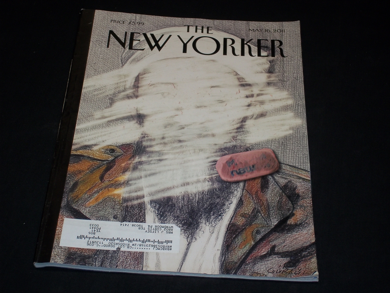 2011 MAY 16 THE NEW YORKER MAGAZINE - NICE ILLUSTRATED COVER