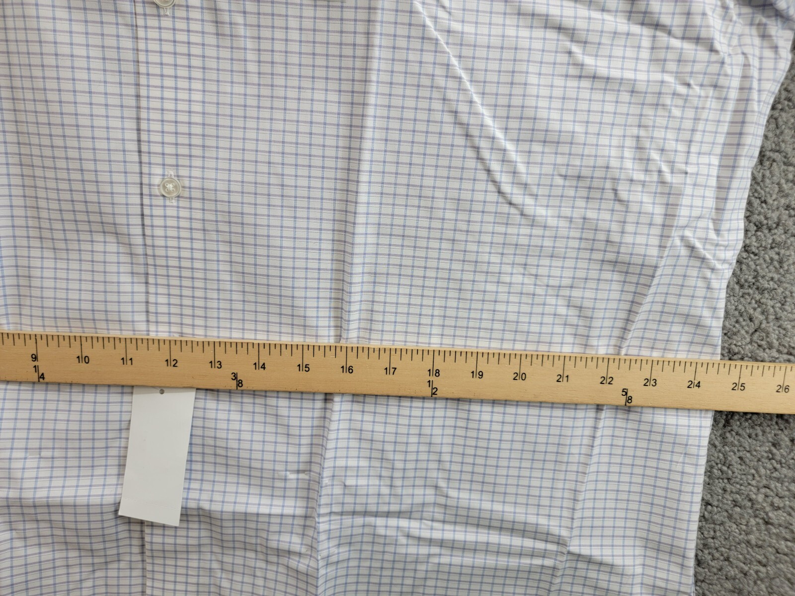 Calvin Klein Steel + Regular Fit Stretch Dress Shirt Men's 17.5 34-35 Blue L/S - Picture 7 of 19