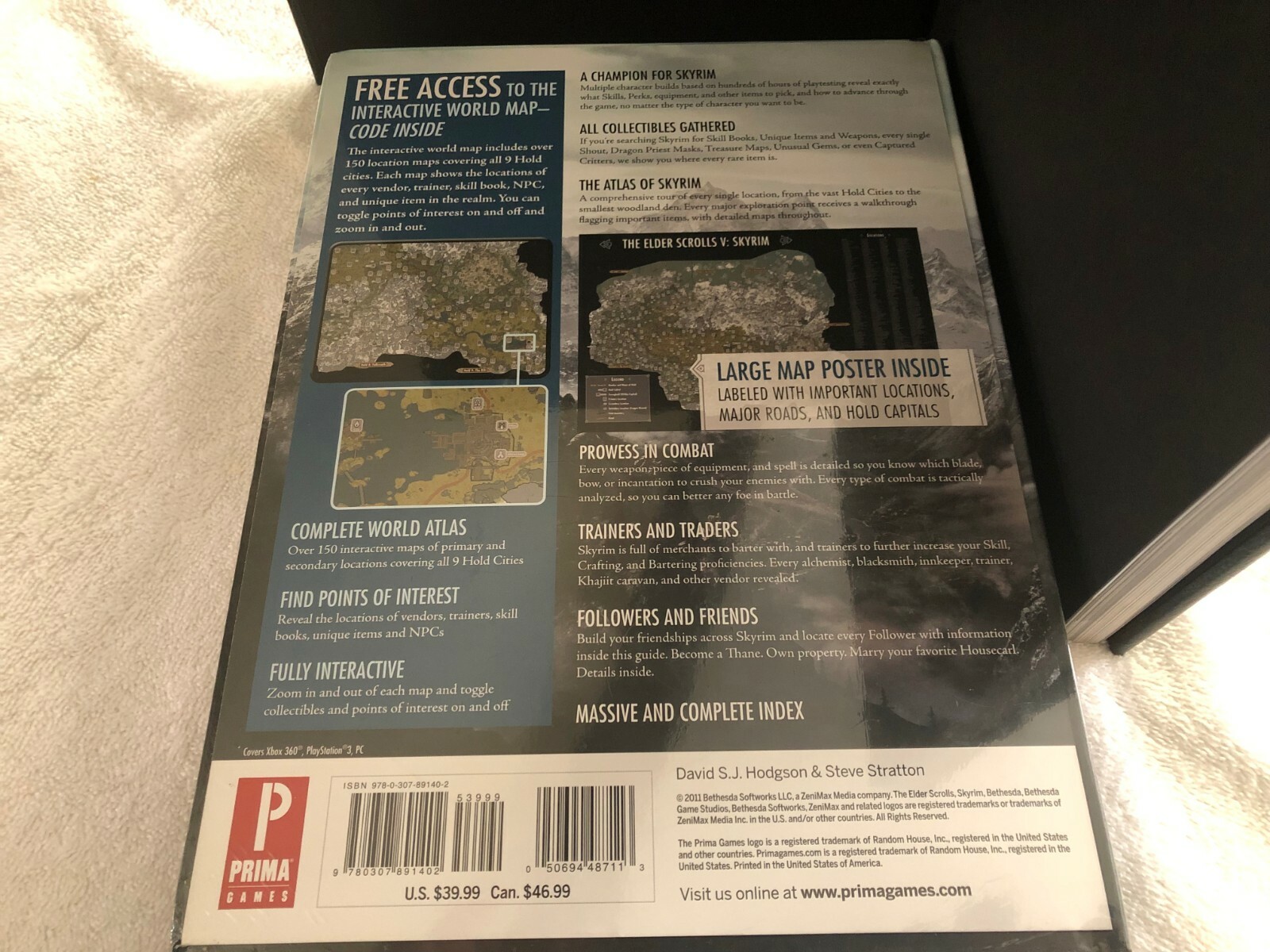 Elder Scrolls V: Skyrim FIRST edition hardcover strategy guide  FACTORY SEALED.