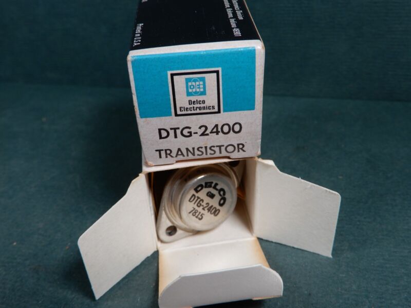 Delco Set Of Two Nos Dtg-2400 Transistors New In Boxes