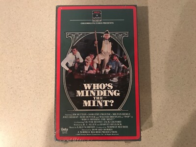 Who's Minding the Mint (BETA, 1985, RCA Sideload) Jim Hutton - Sealed