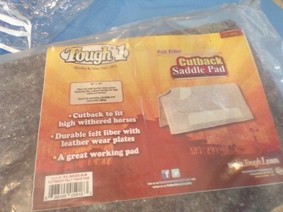 NEW TOUGH 1 Felt Fiber CUTBACK SADDLE PAD 30'' x 30'' Withered Horse 31-5045 OG