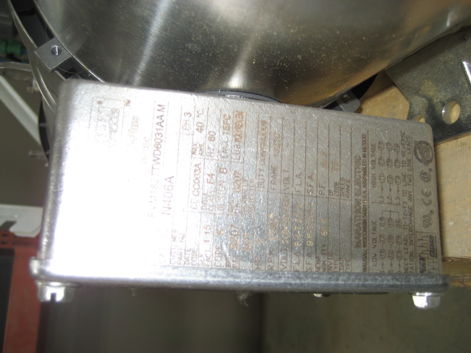 STAINLESS STEEL MARATHON  WASHDOWN MOTORS 3 HP BRAND NEW !!