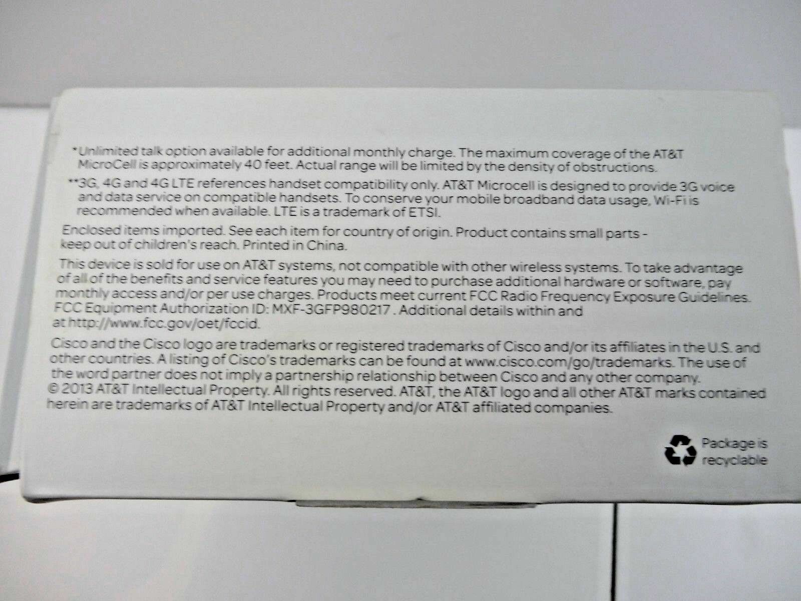 Cisco AT&T Microcell Model DPH154 Wireless Cell Signal Booster Tower Antenna