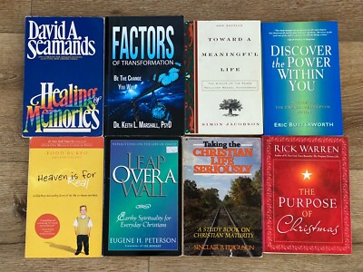 Lot Of 8 Religious Books- Healing of Memories, Taking the Christian Life Serious
