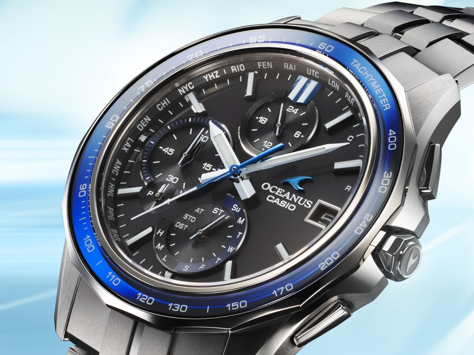 Pre-owned Casio Oceanus Ocw-s7000bv-2ajr S7000 Series Men's Wrist Watch Silver Limited