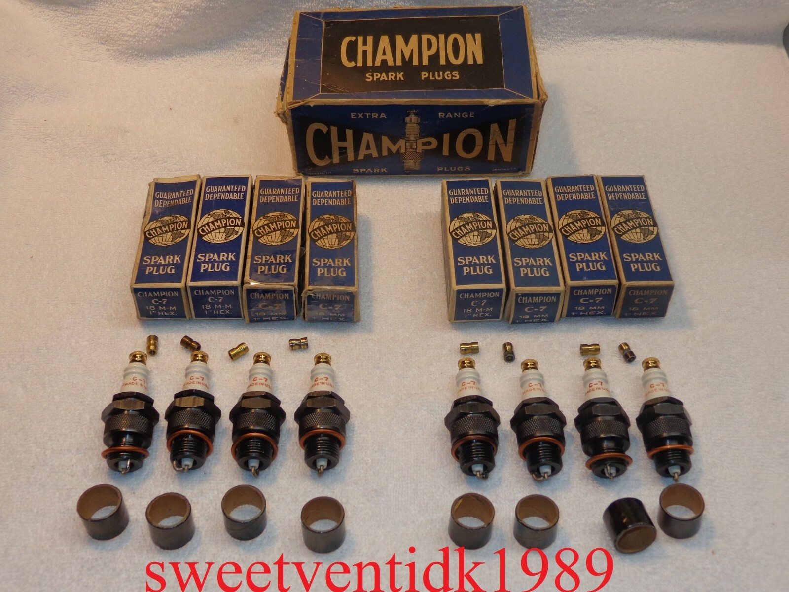vintage champion ボロ Vintage Champion “FORD 7” Spark Plug – 18 mm Threads | eBay