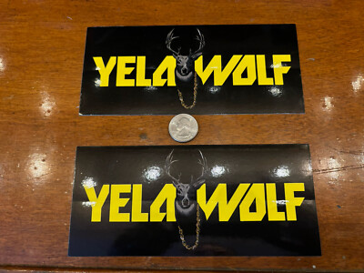 Yelawolf Radioactive  Stickers (set of 2 )  7  x 3   RARE + Free Flag sticker