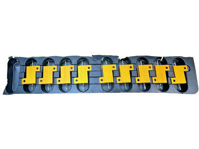 (QTY 9) ETE CONNECTIVITY CGS POWER RESISTOR HSA25 R01 0.01 OHM 3% 25W 500VDC MAX