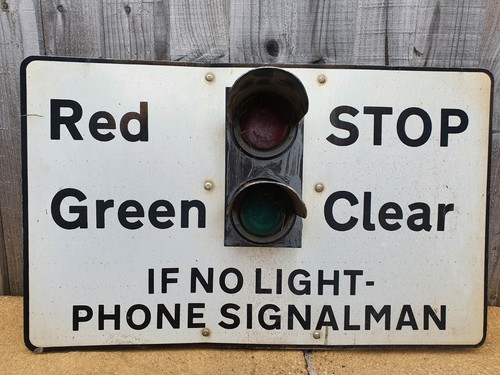 Red/Green Minature Railway Crossing Lights