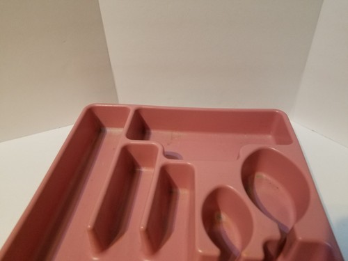 Rubbermaid Mauve Pink Silverware Tray Flatware Utensil Holder Organizer 2922