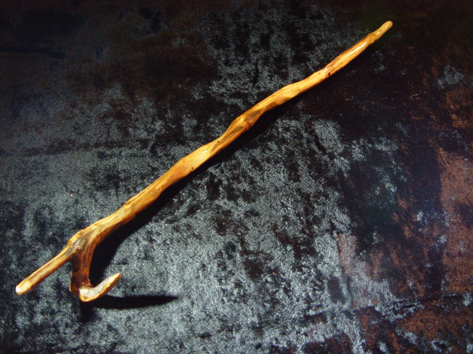 Hand Carved Wood Wand from Native New Hampshire Pine