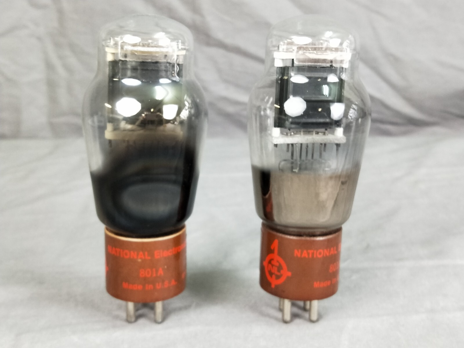 National 801A Vacuum tube pair In Excellent Working
