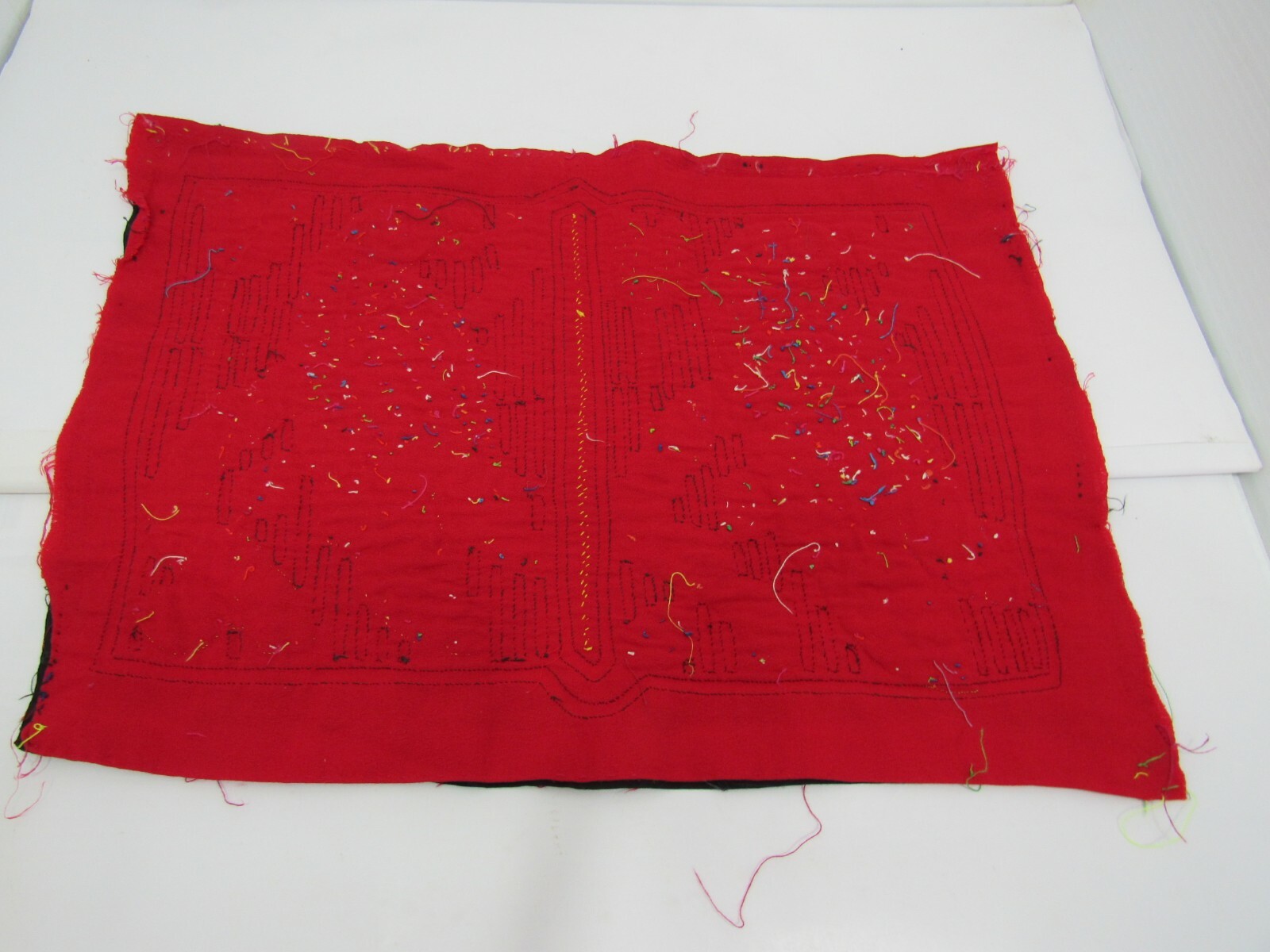 Panama Mola Kuna Cuna Indians Hand Stitch Art Birds Unframed 16