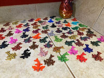 3D Printed Articulated Baby Tiny Wyvern Dragon Party Favors Easter Filler Pack
