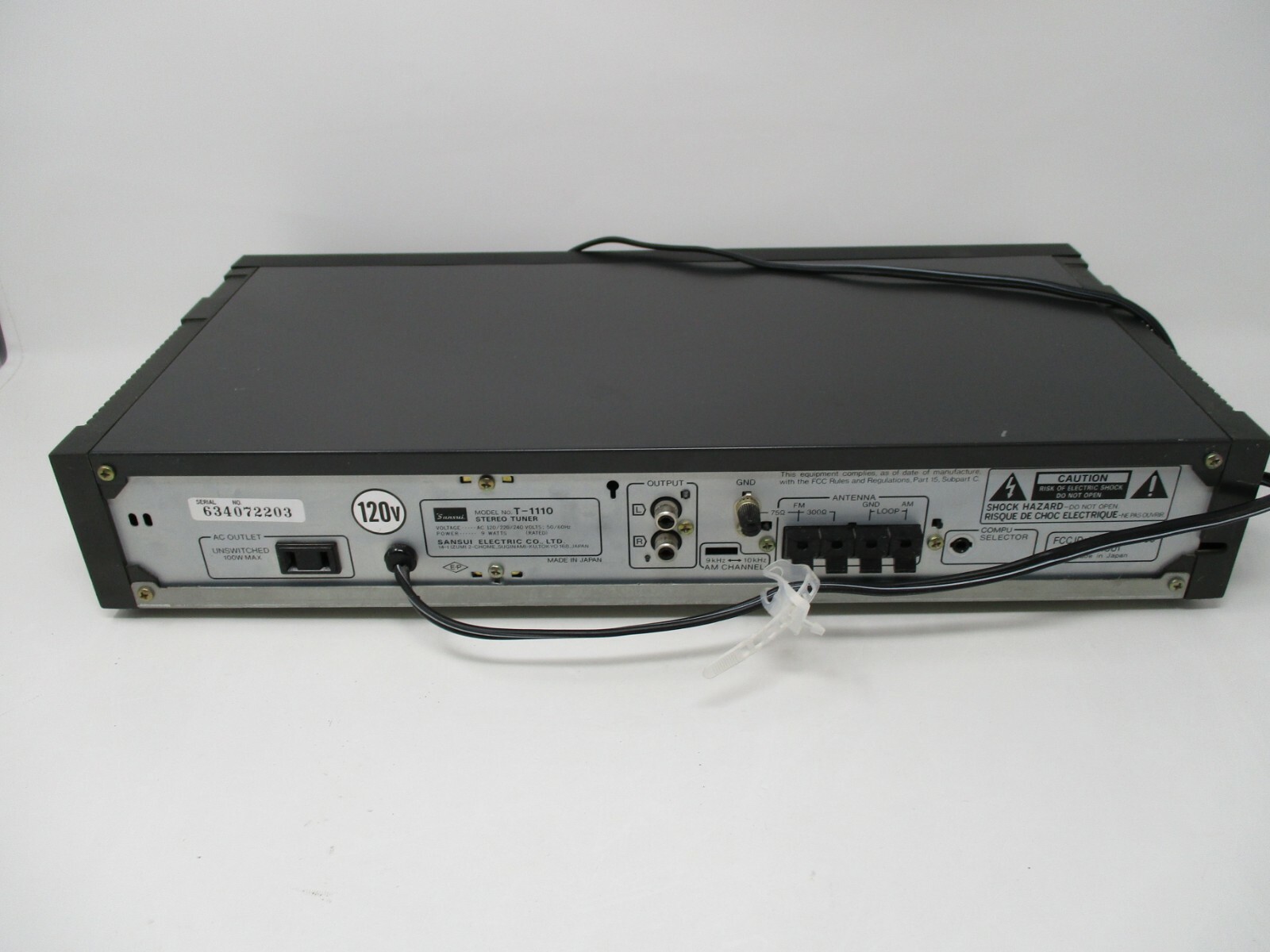 Sanui Quartz PLL Synthesizer Tuner T-1110