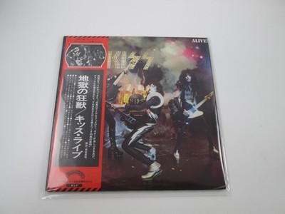 KISS ALIVE CASABLANCA VIP-9517,8 avec vinyle OBI Japan LP