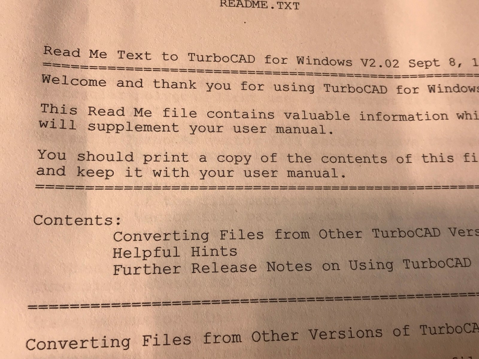 Vintage IMSI TurboCad v. 2.0 Software 3.5 floppy disk Windows 1994 + v. 2.03