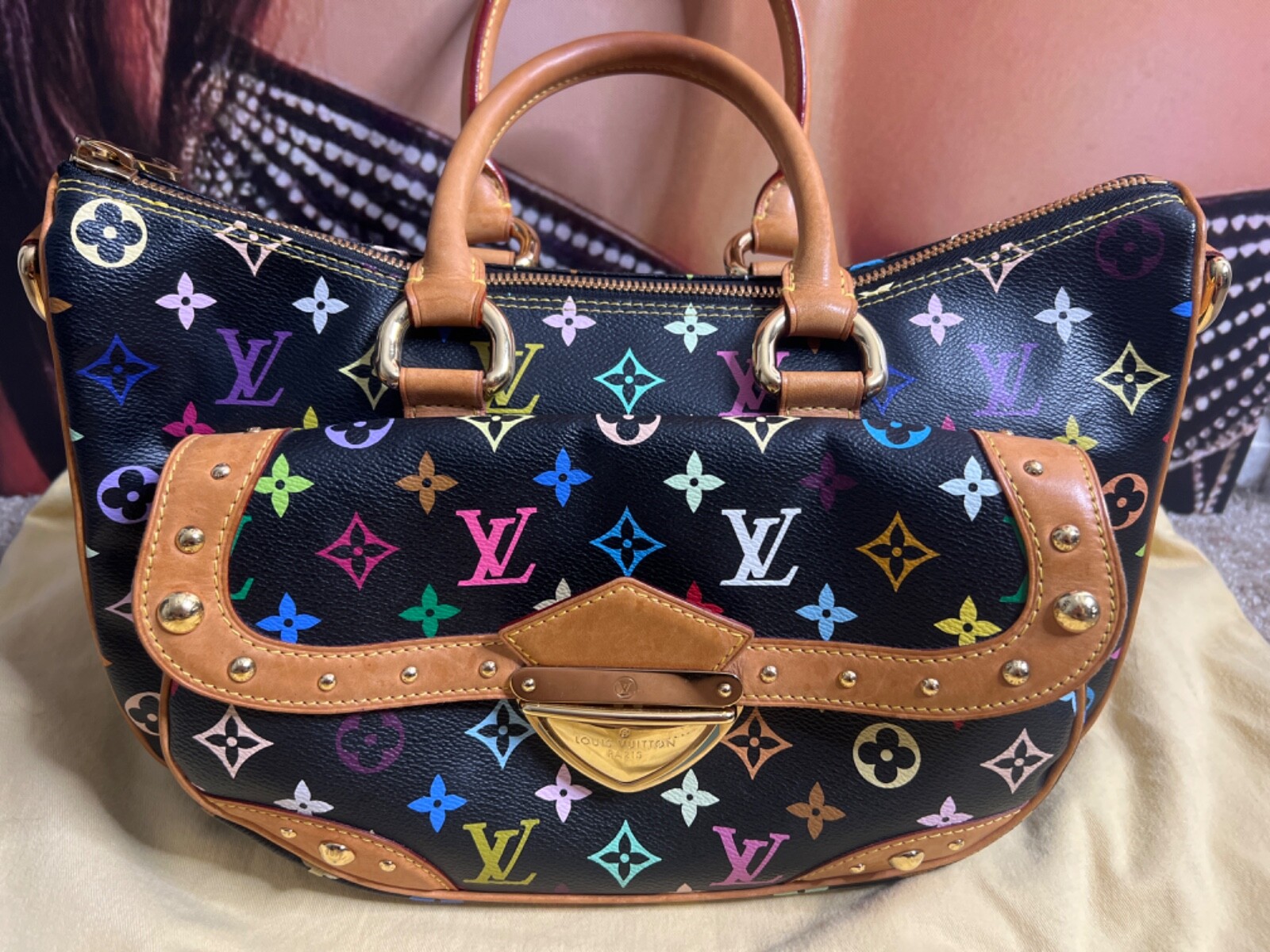 【希少】 LOUIS VUITTON Multicolore Monogram Rita Vintage Now Reduced Price !!! louis vuitton multicolor Rita bag