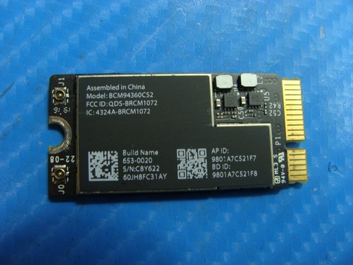 MacBook Air A1465 11" 2015 MJVP2LL/A Genuine Airport Bluetooth Card 661-7465