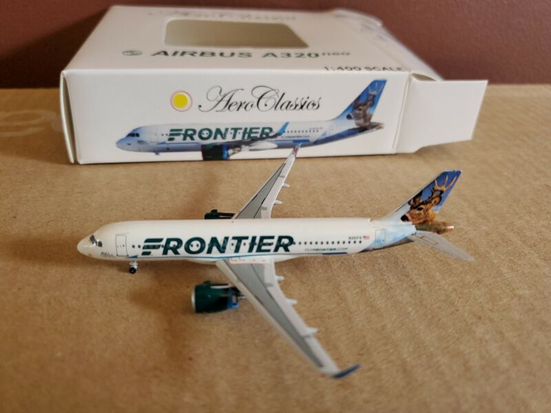 Aeroclassics Frontier Airlines A320-251NWL 1:400 ACN301FR 2016s Deer Cols N301FR