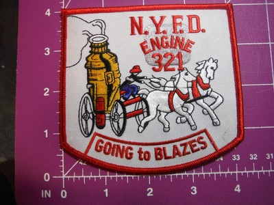 FDNY Engine 321 Going To Blazes patch