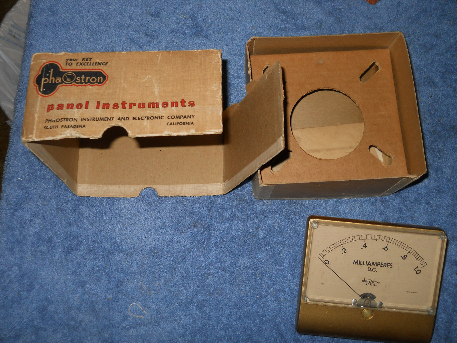 Phaostron Custom Milliammeter 4 1/2