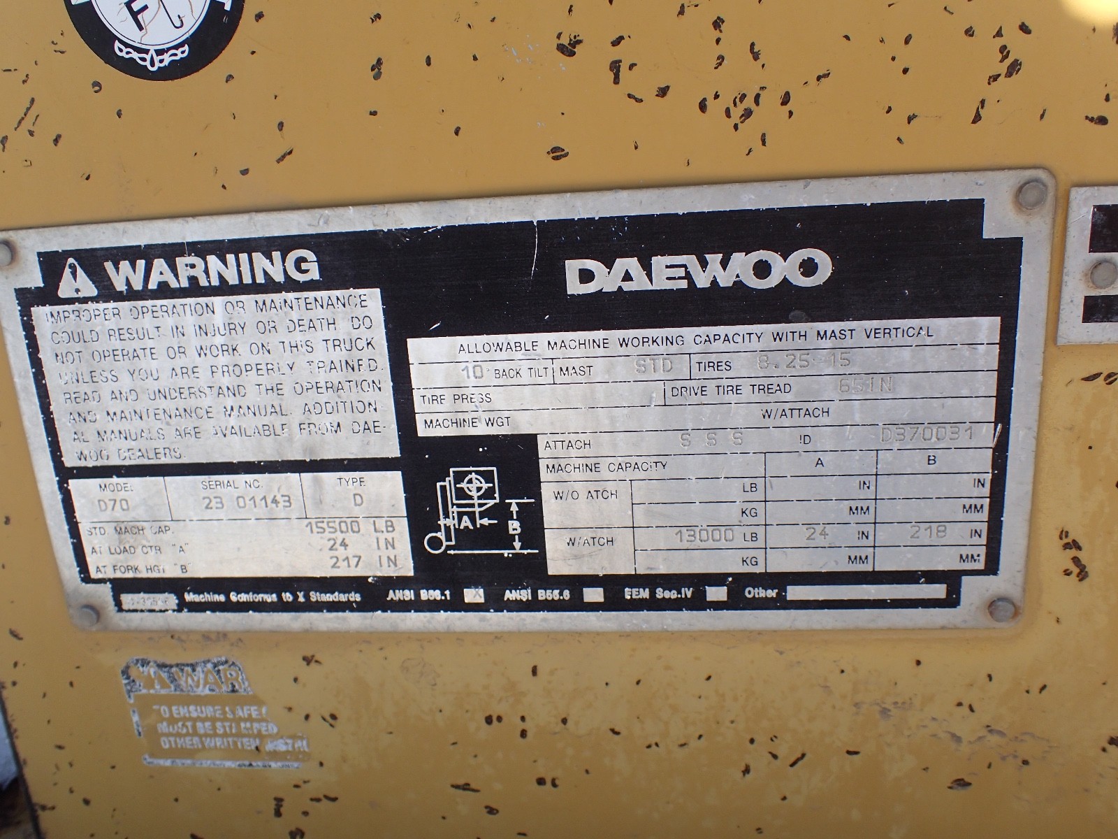 Daewoo Forklift
