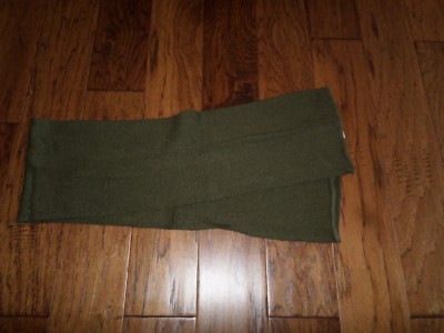 NEW GENUINE U.S MILITARY WOOL SCARF ARMY ISSUE OD GREEN G.I SCARVES DLA #