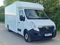 2014 Vauxhall Movano F3500 CDTI LWB Luton/Box Low Loader  Drives Perfect  160k