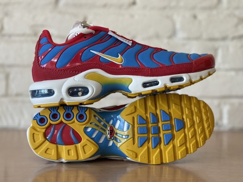 NIKE★AIR MAX PLUS SE★UNIVERSITY RED/POLLEN/LT PHOTO BLUE Nike Air Max Plus Premium Photo Blue for Sale | Authenticity