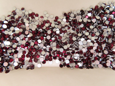 Full package 1440 Preciosa Flatbacks 12ss Garnet/foiled.