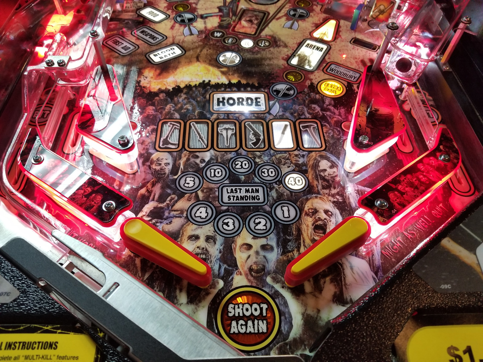 Stern The Walking Dead Premium Pinball Machine Excellent condition! Will ship!