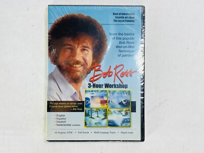 New! Bob Ross Painting Series: 3-Hour Workshop Learn The Basics Joy of Painting