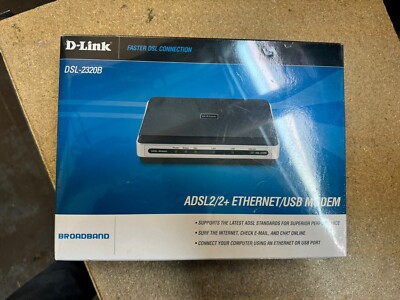 D-Link DSL-2320B ADDL2/2+ Ethernet/USB Modern NEW SEALED