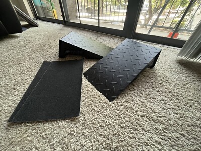 Squat Wedge Block Steel 20 degrees Premium Non-slip Grip Squat Ramp (Pair)